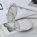 1pc Mini Pocket Floral Mirror Portable Two-side Folding Make Up Women Vint BX