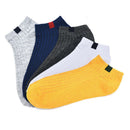 men 10 color woven lable Comfo rtable Cotton Sock Slippers Short Ankle So~S3 Gw