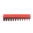 12pcs T6-T40 Magnetic Bit Set 25mm Spanner Screwdriver Torx Star Hex Bit Nw