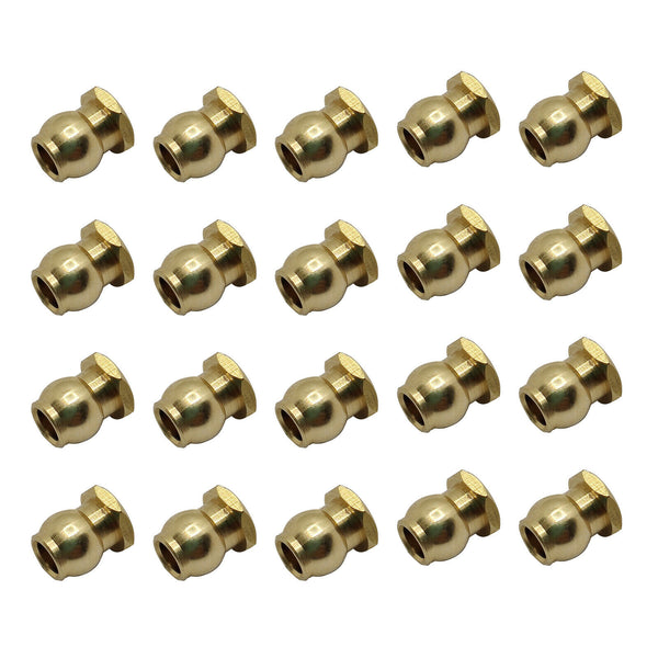 20pcs M3 Link Rod End Ball Joint Head For 1/10 RC Crawler Car Parts Accs
