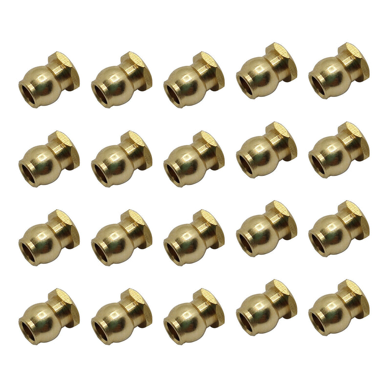 20pcs M3 Link Rod End Ball Joint Head For 1/10 RC Crawler Car Parts Accs