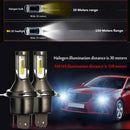 TXVSO8 2pcs M4 H4 LED Bulbs Bi-Xenon Hi/Lo 110W 26000LM Headlight Conversio