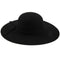 Black Soft Ladies Floppy Wide Brim Cloche Fedora Dress Hat Retro Wool Bowkn S9E8
