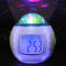 Night Light Projector Lamp Bedroom Alarm Clock With Music for Kid Christma RQQ