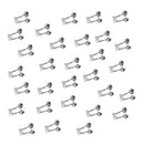 30Pcs Twin Bells Ring Fishing Rod Clamp Bite Lure Alarms Fishing Bells Ring