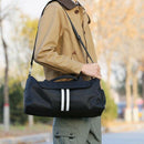 Waterproof Sports Fitness Bag Striped Fitness Bag Female Men's Travel Train