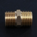 Solid Brass 1/4" PT Male Thread Water Hose Pipe Straight Connector