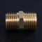 Solid Brass 1/4" PT Male Thread Water Hose Pipe Straight Connector