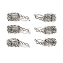 6x Wooden Bangle Bracelet End Cap Beads Jewelry Making Findings Accessories