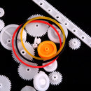 60 pcs Plastic Gear Set DIY Rack Pulley Belt Worm Single Double Gears MO