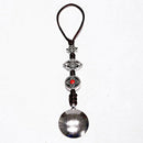 Tibetan Shamans Buddhism Copper Mirror Amulet Pendant Necklace Car Hanging