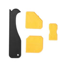 4pcs Door Silicone Sealant Spreader Spatula Scraper Caulk Removal Tool Kit