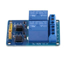 2CH 12V Relay Module with Optocoupler Insulating LED Light PLC Control A