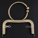 Bronze Purse Frame O-Ring Design Kiss Clasp Lock Handle Bag Making Supplies