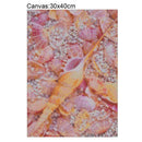 Conch 5D DIY Round Full Drill Diamond Painting Embroidery Kits Cross Stitch