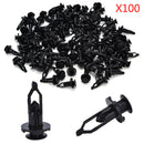 100x9mm Car Door Trim Fender Clips Black Plastic Rivets Fastener for ToyotaNewOZ
