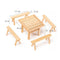 Wood Disassembly Crafts Kits Nut Hand-assembled Tenon Chair Toys Age 3+