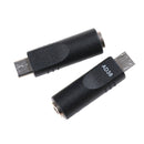 2pcs 3.5mm x 1.1mm Female To Micro USB 5 Pin Male DC  Converter Charger LJ