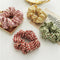 6Pieces Daisy Hair Scrunchies Cotton Flower  Hair Scrunchies Plaid Elastic Hair