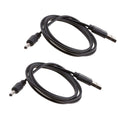 2pcs USB to 3.5x1.35mm Barrel Connector 5V DC Power Cable Jack Male, 1m/3ft