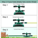 4pcs/set Watering Kit 360 Degree Fully Rotating Sprinkler Garden Nozzle
