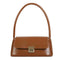 Classic Women Handbag PU Leather Shoulder Bag Shopping Totes (Light Brown) A