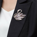 1pc Rhinestone Crystal Swan Pins and Brooches for Women Swan Animal BroochB Hn