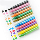 12pcs Mixed Acrylic Paint Marker Pen 12mm Point Tip Art Permanent Paint Pen