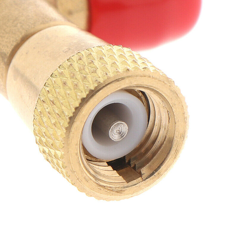 R22 Refrigeration Charging Adapter Air Conditioning Charging Valve 1/4" -1/4" Bj