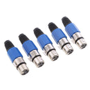 3Pin XLR Connector Female Plug Microphone MIC Speaker Audio Connector