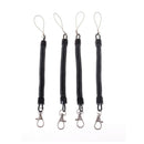 Outdoor Black PU spring rope Elastic Belt Keychain Camping Tool ME
