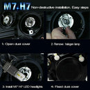 M7 H7 110W 30000Lm LED Car Headlight Conversion Globes Canbus Bulbs Beam 60