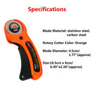 45mm Rotary Cutter Tool Quilter Sewing Fabric Craft Quilting Cutting Sewing 2017