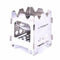 Outdoor Camping Stove Portable Folding Stainless Steel Picnic Wood SS Ew