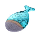 Mermaid Fish Shape Makeup Powder Foundation Blush Contour Brush Tool A
