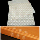 100PCS Self Adhesive Rubber Door Buffer Pad Semicircle Bumper For Door Furniture