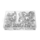 60Pcs Stainless Steel Hose Pipe Hoop Strong Hose Clamps Wire Assorted Kit  IEL
