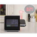 Projection Digital Weather LCD Snooze Alarm Clock Color Display LED Backlight