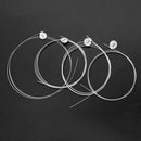 4pcs Ukulele Strings Carbon Transparent Strings for Acoustic Guitar Parts