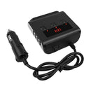 Cigarette Lighter Adapter 100W Power Adaptor with 4x USB Port & Replace Fuse