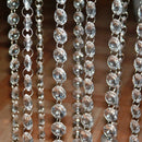 1m Clear 14mm Octagon Glass Beads Crystal Chandelier Chain Part DIY Supplies AU