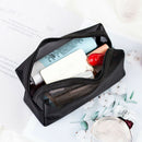 3pcs Cosmetic Bag Travel Fashion Black Toiletry Makeup Organizer Bags Case Pouc-