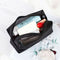 3pcs Cosmetic Bag Travel Fashion Black Toiletry Makeup Organizer Bags Case Pouc-