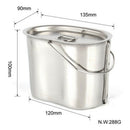 700Ml Stainless Steel Field Game Cooking Cup Camping Cooking Cup With Handl