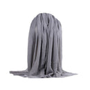 Muslim Head Scarf Cotton And Linen Women Hijabs Ladies Simple Solid Long Sh