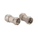 2pcs F type male plug connector socket to RF coax TV aerial female RF adaptersBX