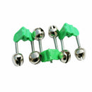 10Pcs Rods Clamp Sea Fishing Tip Bites Lures Alarm Fishing Rod Twin Bells