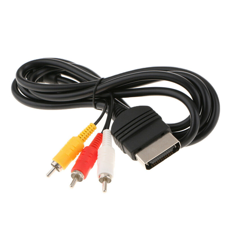 1.8m YELLOW WHITE RED RCA Audio Video Cable AV TV PC CCTV Lead for Xbox One 360