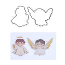 Silicone Stamp+Metal Cutting Dies Stencil Frame Scrapbook Angel Craft