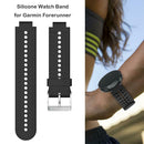Silicone Porous Watchband for Garmin Forerunner 220 230 235 620 630 (Black) A